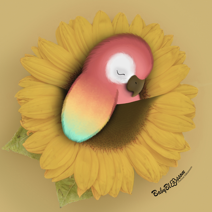 Parrot In Bloom