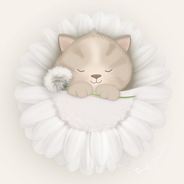 Kitten In Bloom